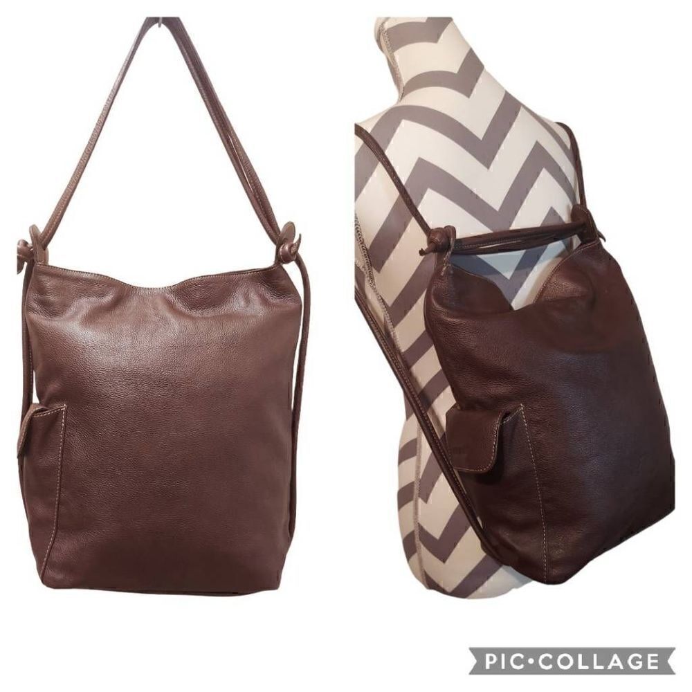 Naor Jacoby Leather Vesatile Backpack